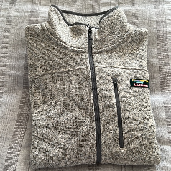 NWOT LL Bean Mens zip up Fleece - Picture 2 of 8